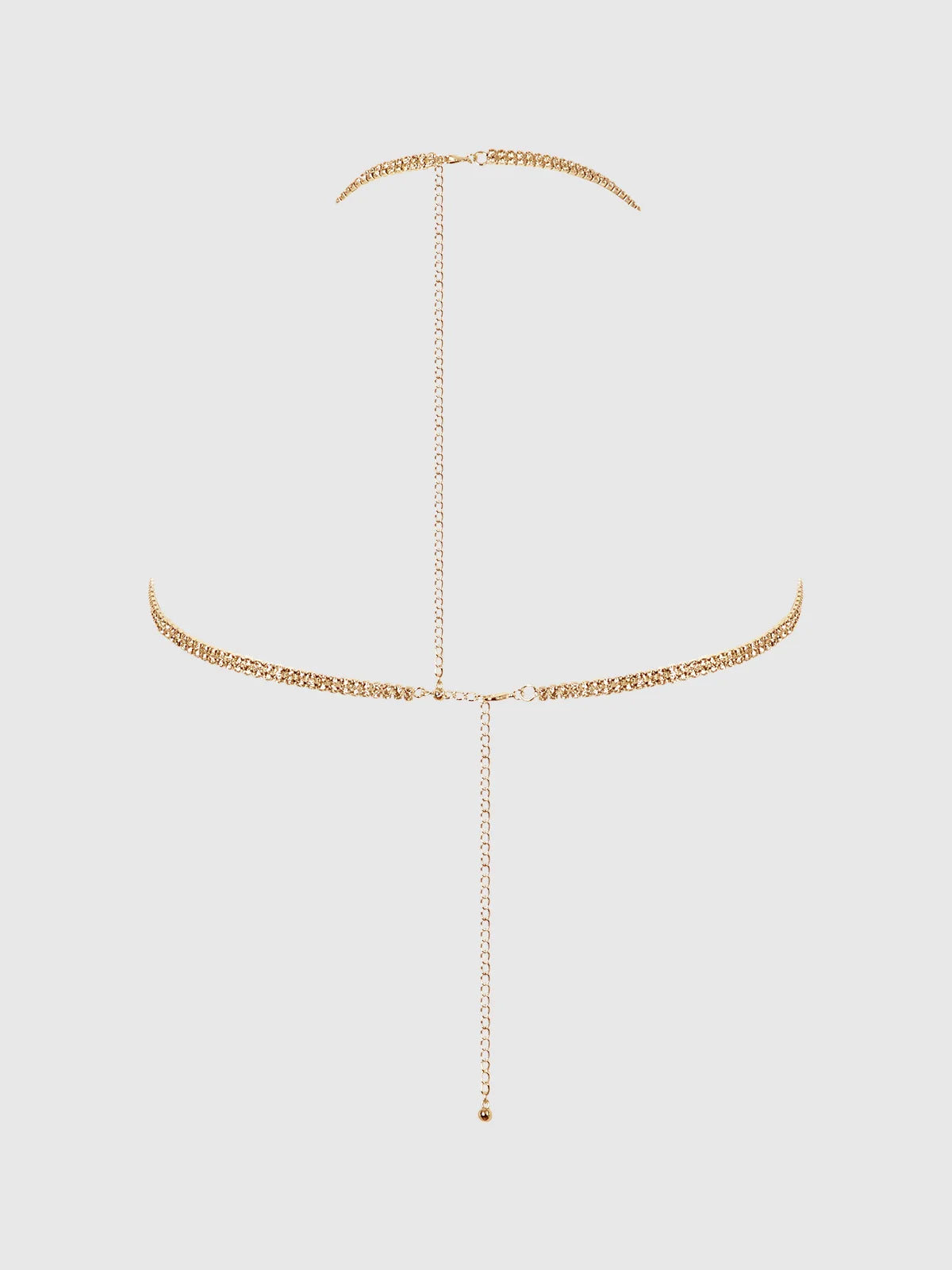 Bellvian™ Rhinestone Dangle V-Neck Bra