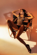 Leopard Fishnet Bodystocking