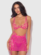Bellvian™ Nova Pink 3pc Lingerie Set