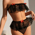 Bowknot Lace Lingerie Set