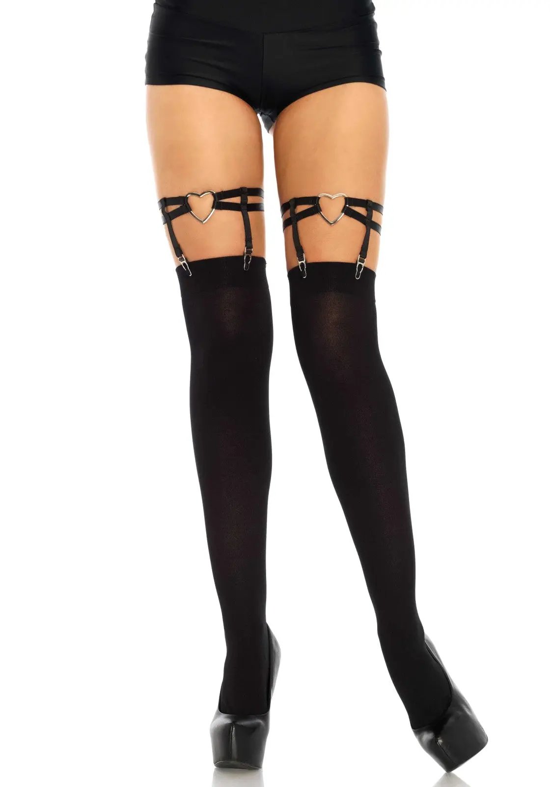 Bellvian™ Dual Strap Garter Suspender with Heart