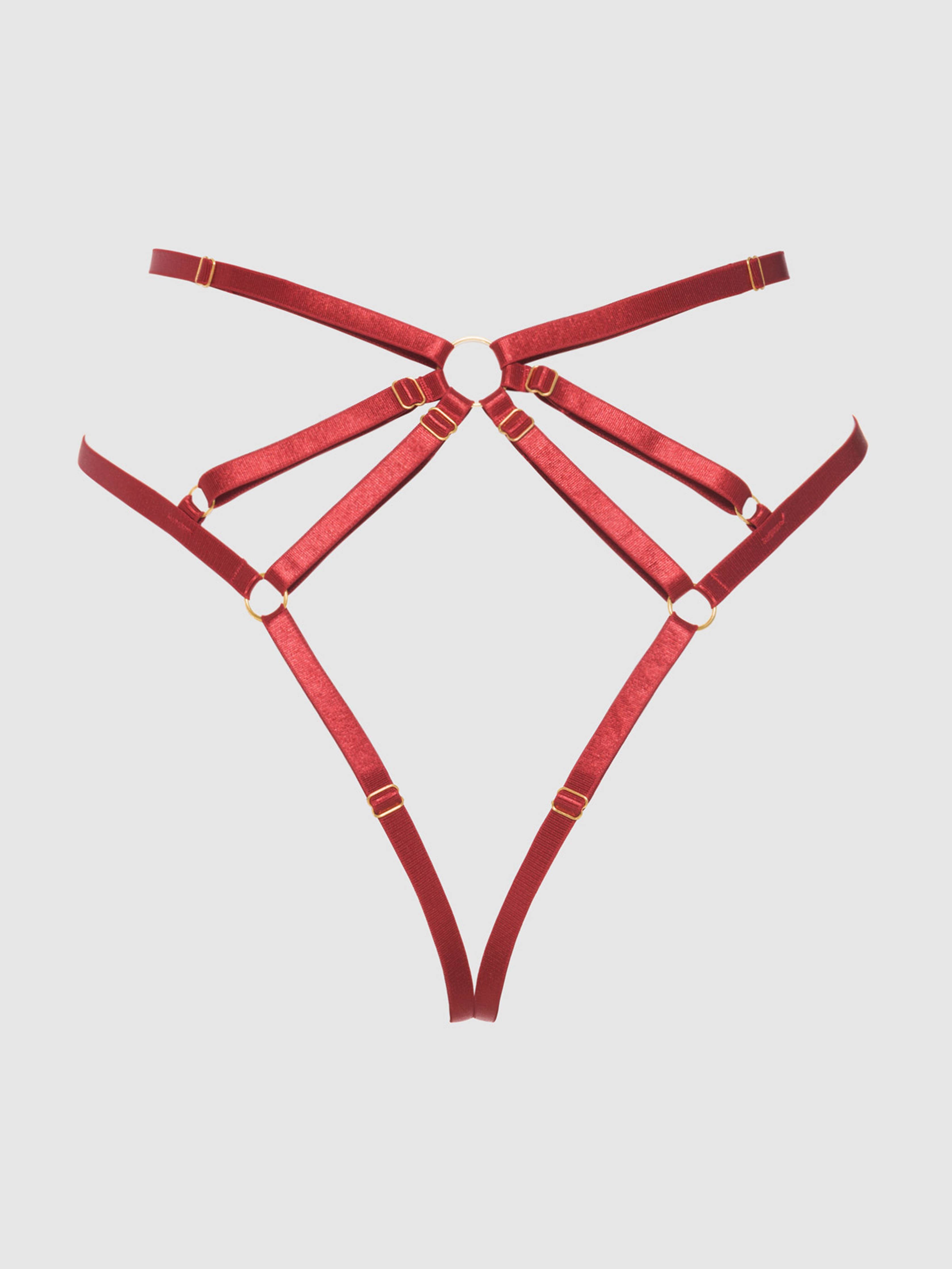 Bellvian™ Rosalie Embroidered Lace Strappy Backless Tanga