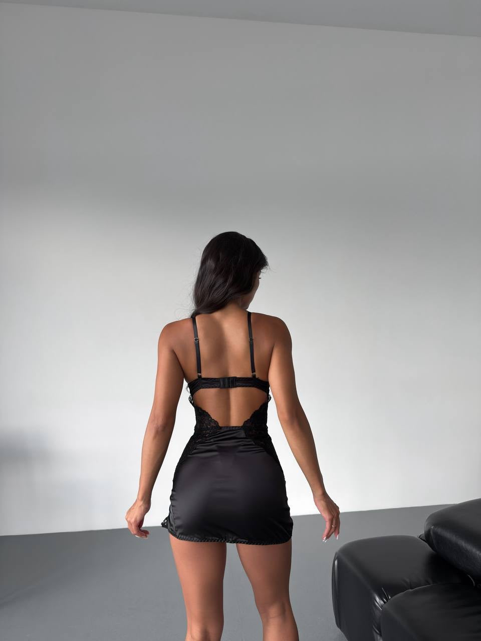 Bellvian™ Lucia Satin Babydoll Set