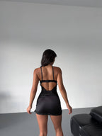 Bellvian™ Lucia Satin Babydoll Set