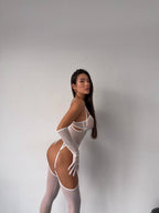 Bellvian™ Siena Sheer Garter Lingerie Set