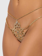 Bellvian™ Rhinestone Swirl Knot Lingerie Set