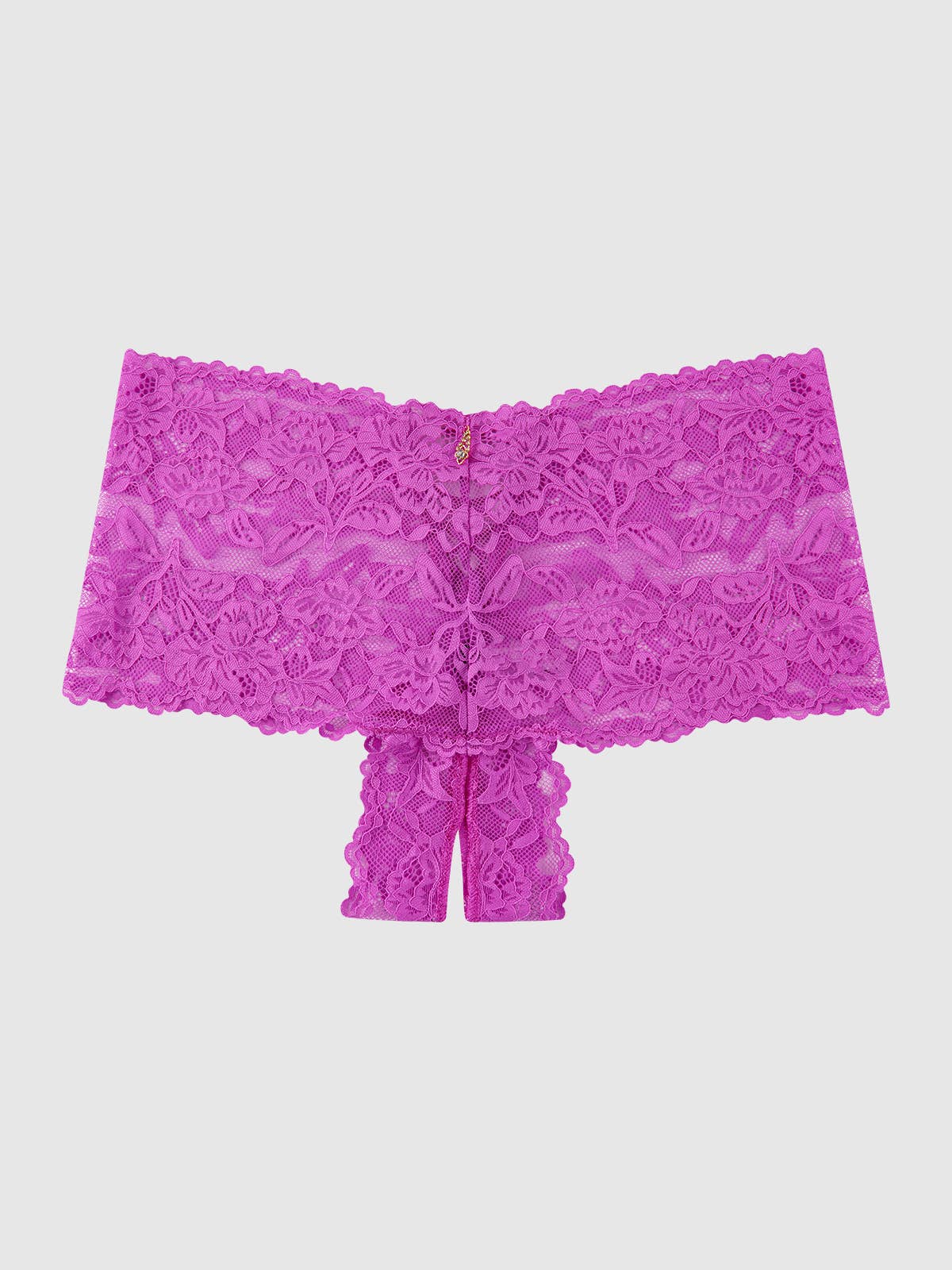 Bella Lace Crotchless Cheeky Panty