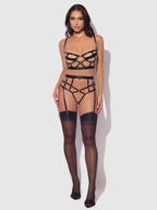 Devon Open Cup Bra & Crotchless Set