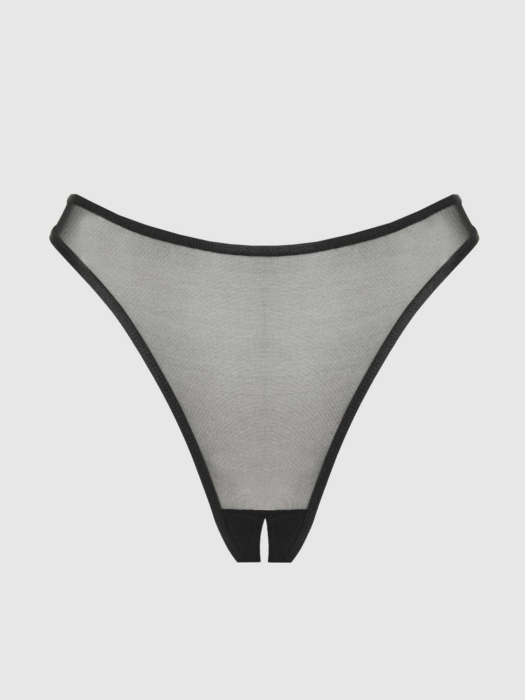 Chantal Mesh Crotchless Thong