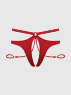 Iryna Silky Micro & Rope Crotchless & Hand Cuff Hipster