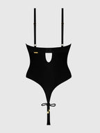 Iryna Silky Micro & Rope Crotchless Teddy