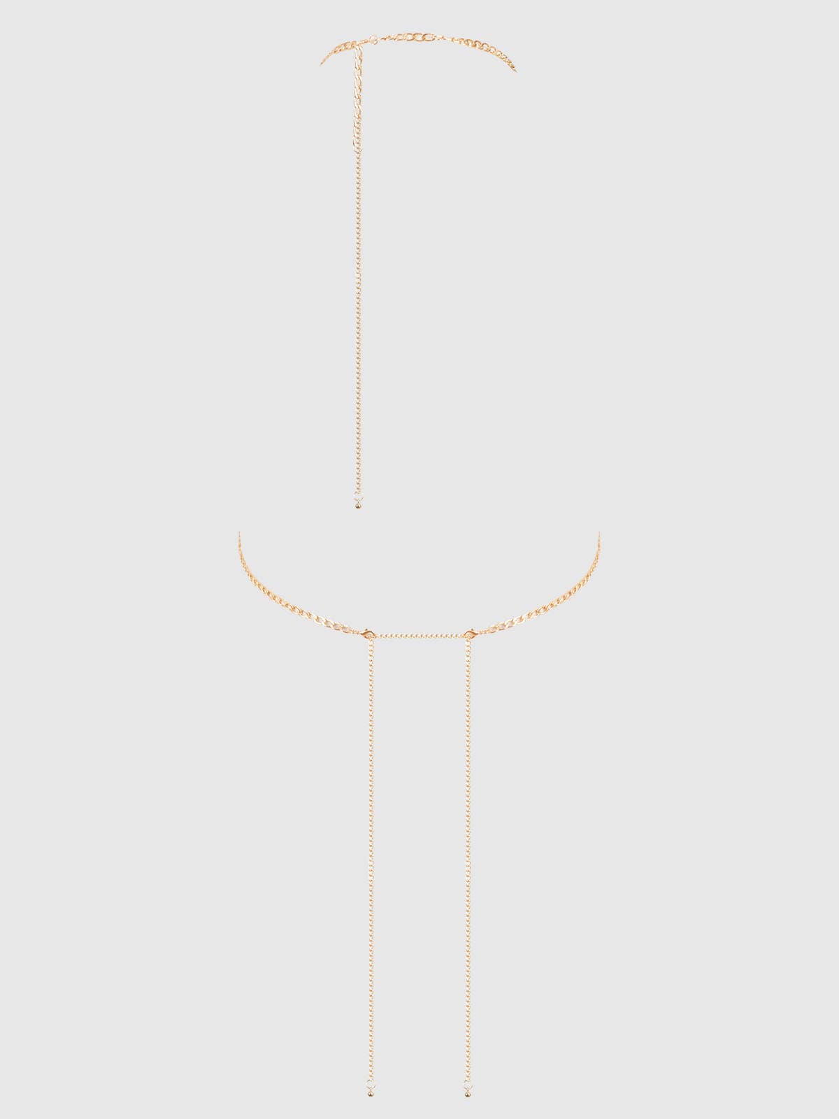 Deep V-Plunge Chain Teddy