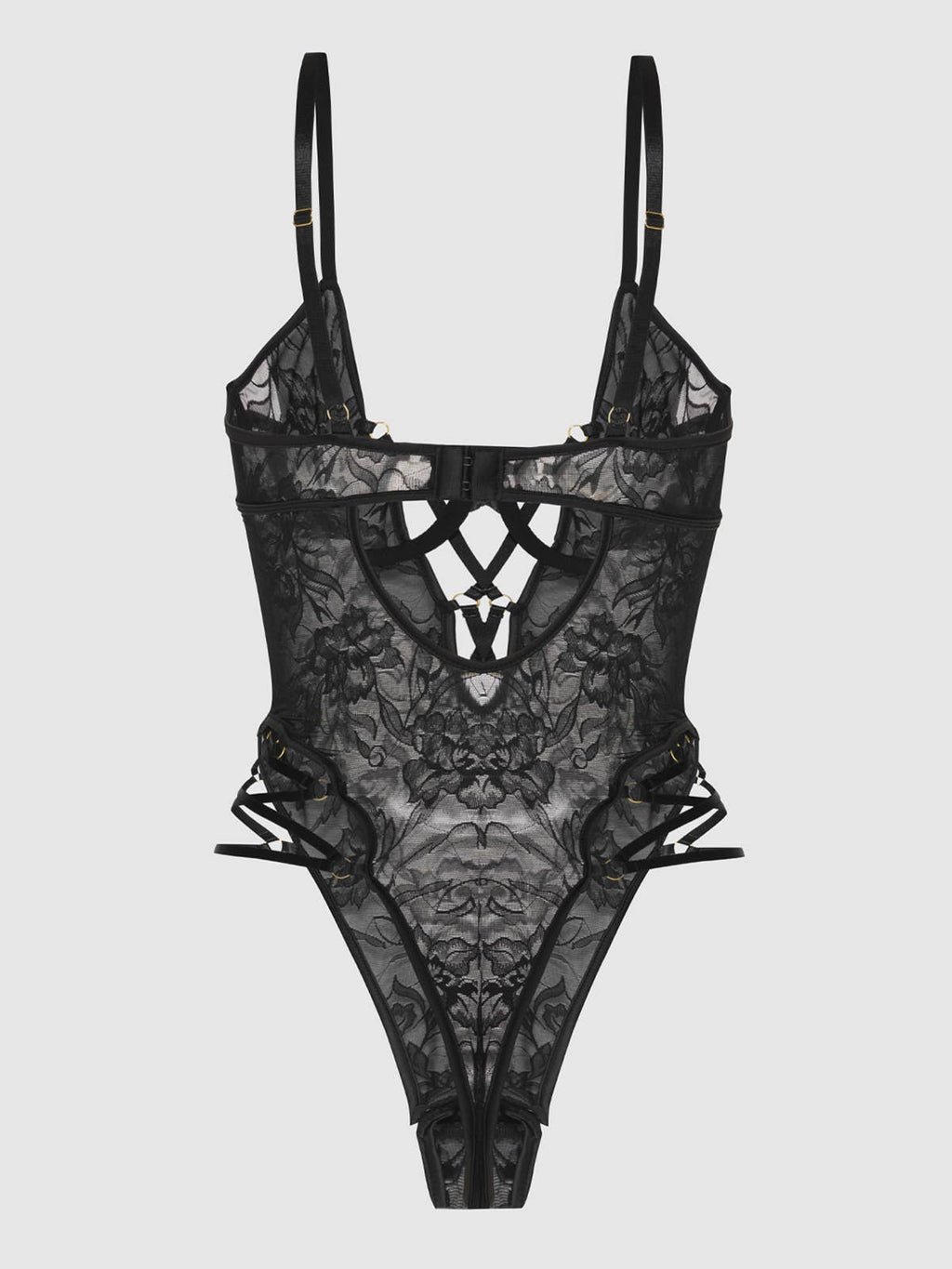 Flora Strappy Lace Teddy