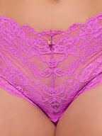 Bella Lace Crotchless Cheeky Panty
