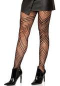 LacyNighty™ Chevron Net Pantyhose