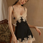 Bellvian™ Satin Lace-Up Backless Nightdress
