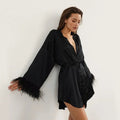 Bellvian™ Feather Trim Robe