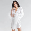 Bellvian™ Feather Trim Robe