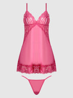 HARLOW LACE & MESH BABYDOLL & G-STRING SET