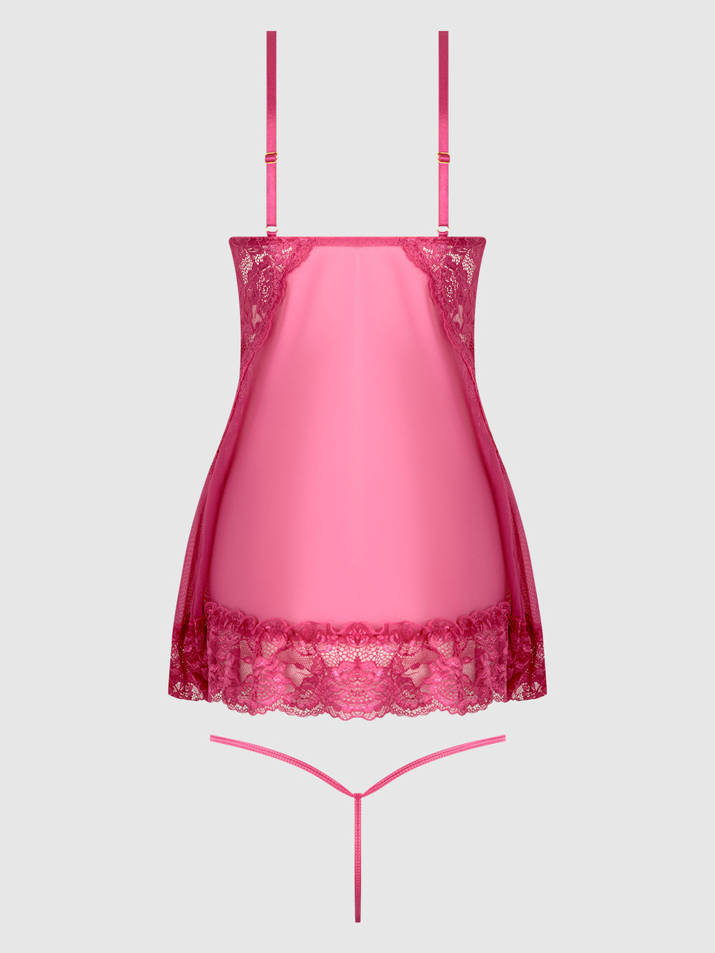 HARLOW LACE & MESH BABYDOLL & G-STRING SET