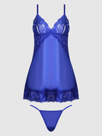 HARLOW LACE & MESH BABYDOLL & G-STRING SET