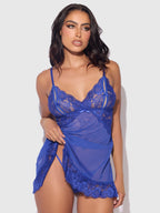 HARLOW LACE & MESH BABYDOLL & G-STRING SET