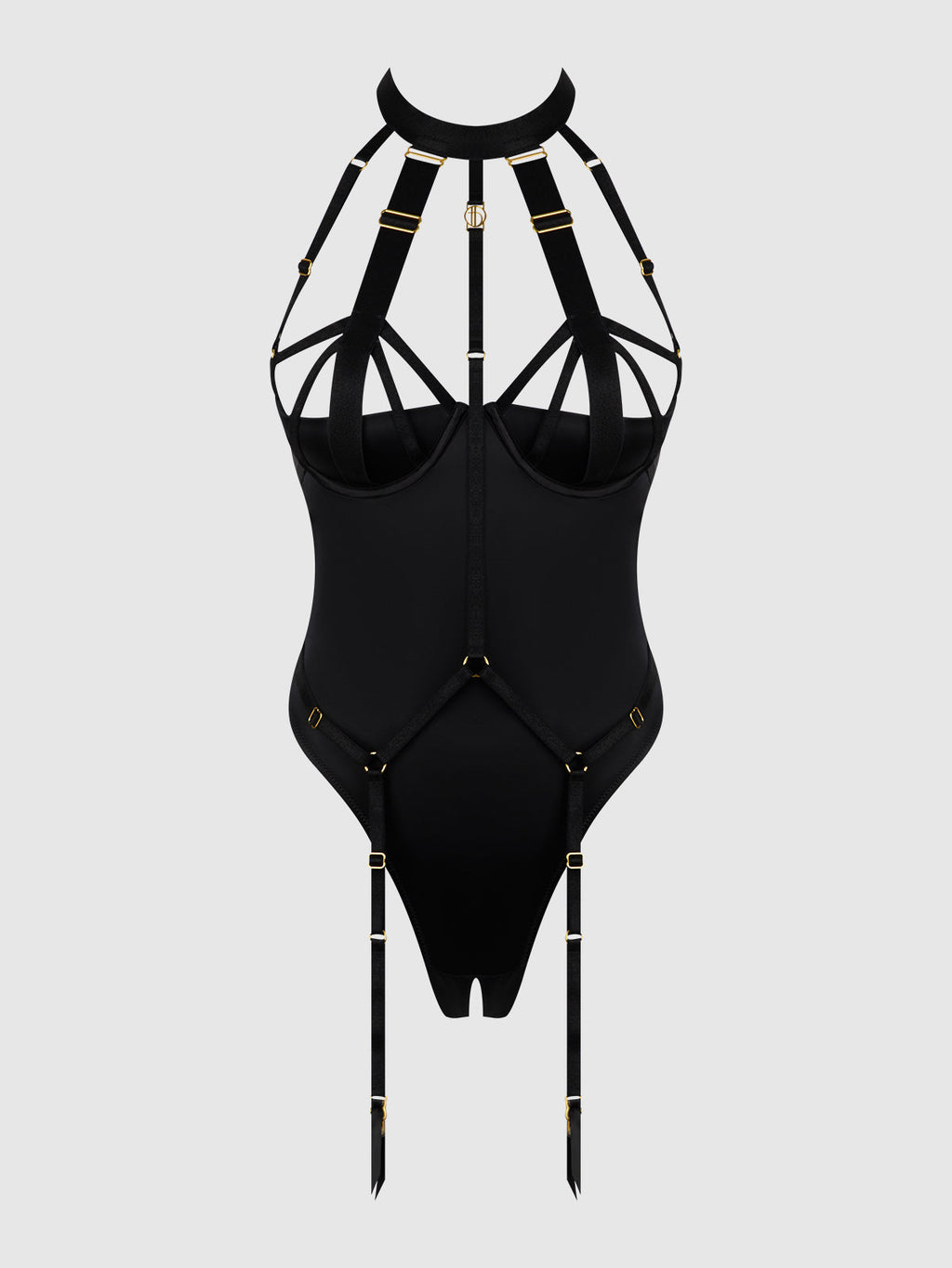 Devon Micro Strappy Harness Teddy Black