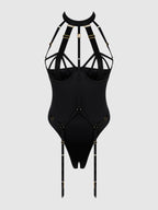 Devon Micro Strappy Harness Teddy Black