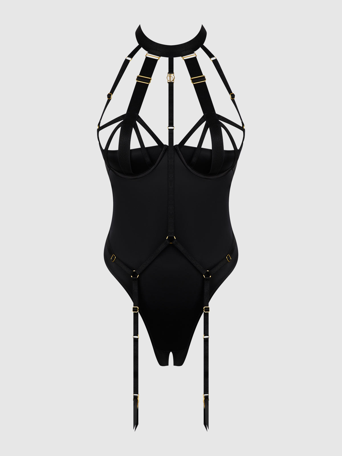 Devon Micro Strappy Harness Teddy Black