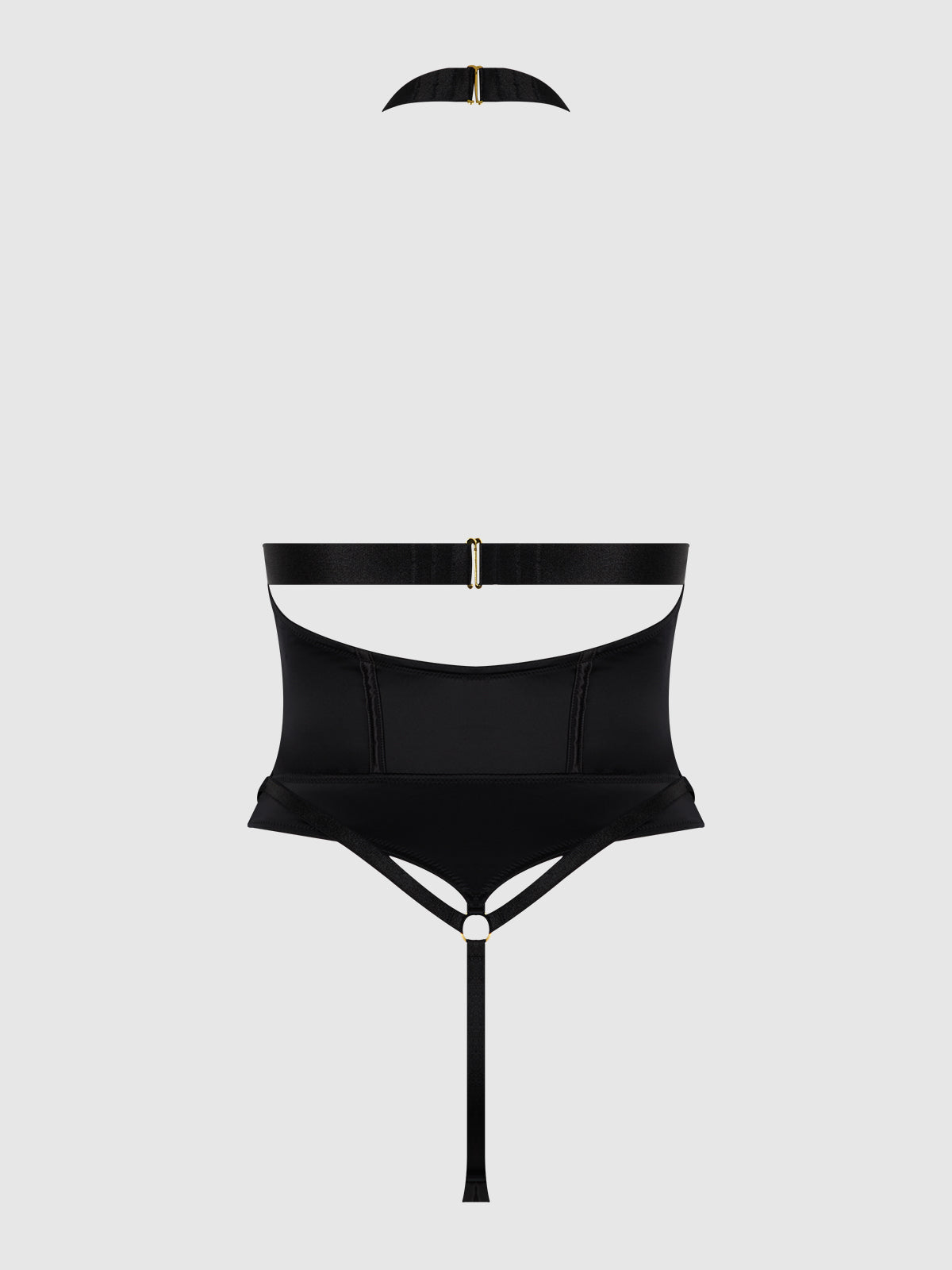 Devon Micro Strappy Harness Teddy Black