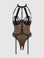 Devon Micro Strappy Harness Teddy Leopard