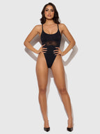 KATRINA MICRO & MESH HIGH HIP SHAPING BODYSUIT