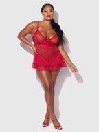 KIKI LACE BABYDOL & G-STRING SET