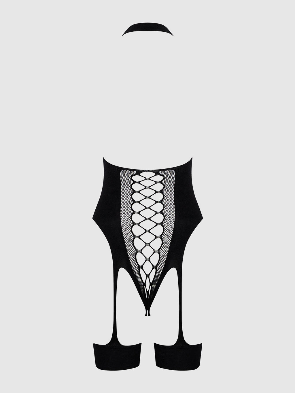 HALTER NECK & GARTERED TEDDY BODYSTOCKING