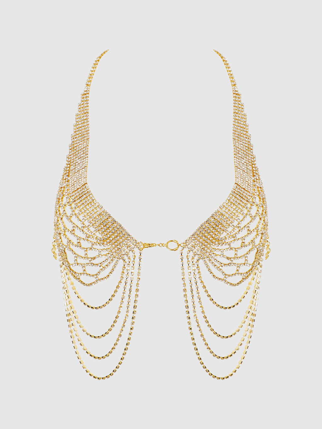 Bellvian™ Rhinestone Net Halter With Openable Front