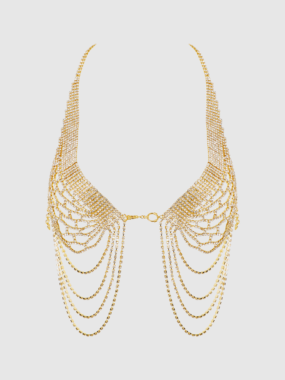 Bellvian™ Rhinestone Net Halter With Openable Front