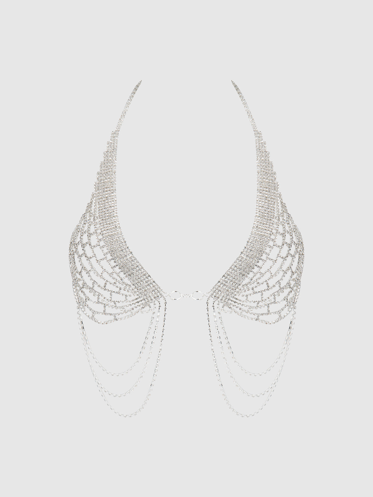 Bellvian™ Rhinestone Net Halter With Openable Front