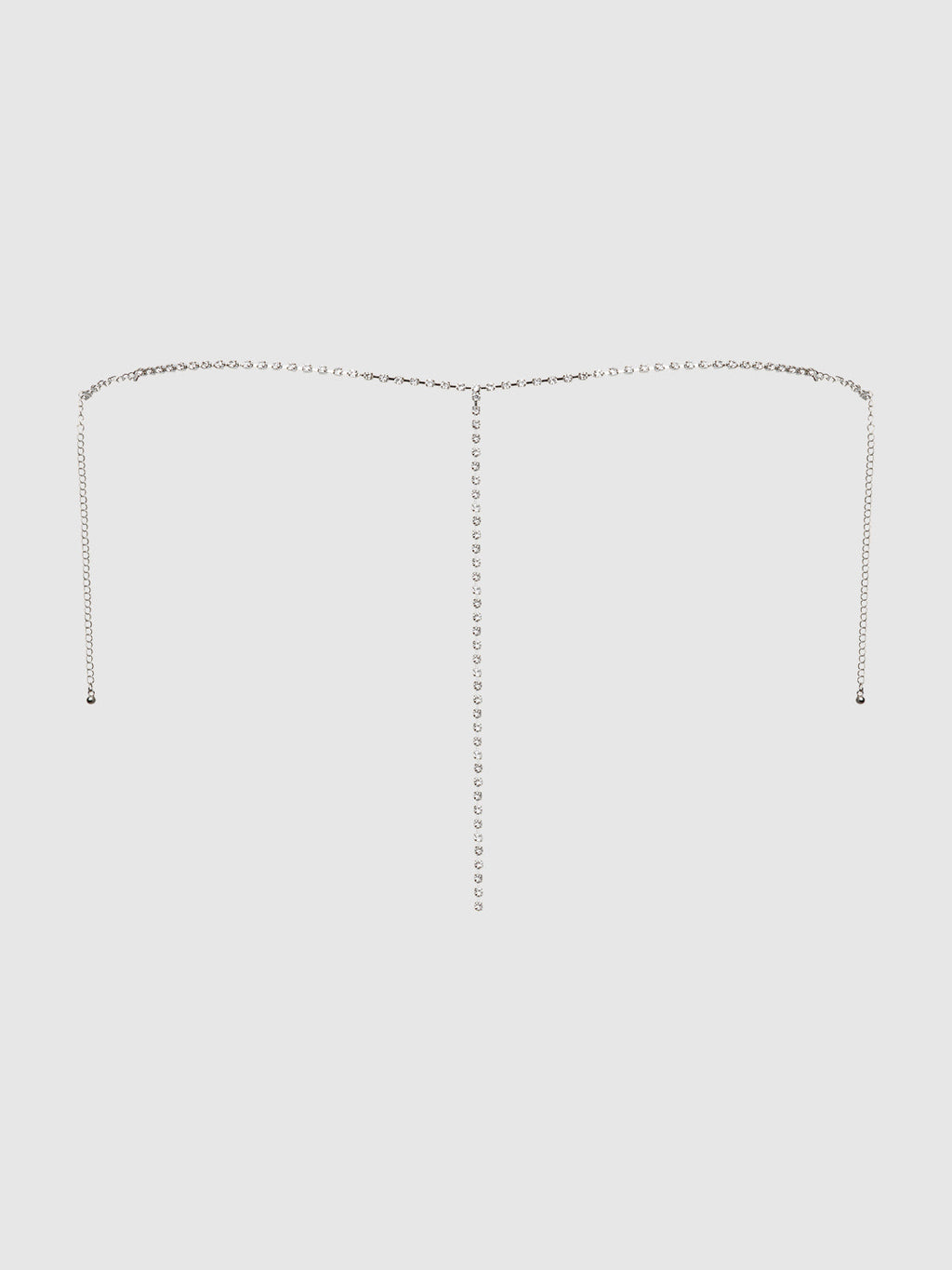 Bellvian™ Rhinestone V-Front G-String Panty Silver
