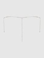 Bellvian™ Rhinestone V-Front G-String Panty Silver