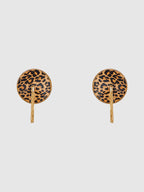 LEOPARD & GOLD CHAIN ROUND TASSEL PASTIES