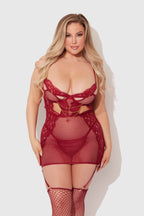 Dezi Open Back Fitted Chemise Set