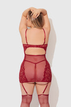Dezi Open Back Fitted Chemise Set