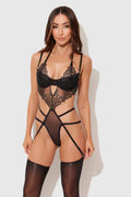 EDEN EMBROIDERED LACE TEDDY