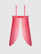 Eden Embroidered Lace Babydoll Coral