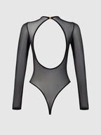 CHANTAL MESH LONG SLEEVE & CROTCHLESS BODYSUIT