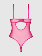 ISSADORA LACE & OIL SLICK OPENABLE FRONT TEDDY