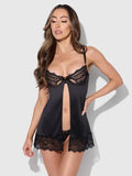 Issadora Black Babydoll Set