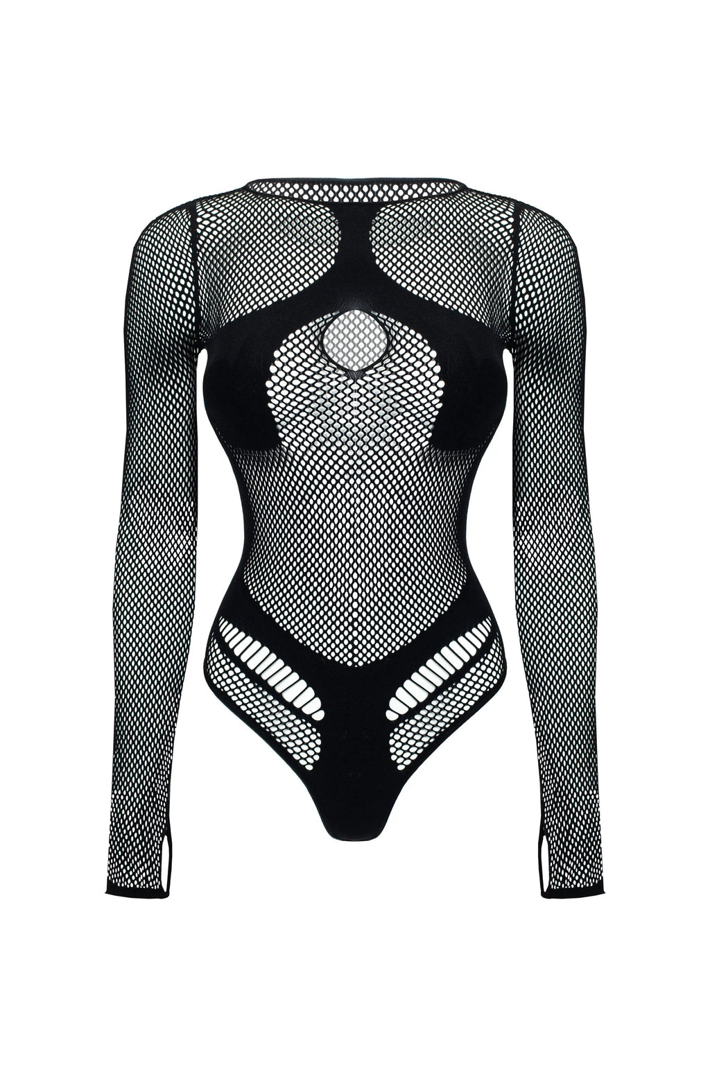 LacyNighty™ Body Mesh Black
