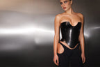 LacyNighty™ Corset Leather Black