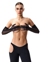 Gloves Mesh Black